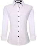 ALEX VANDO Womens Dress Shirts Regu