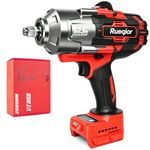 Cordless Impact Wrench 1/2" Compatible with Milwaukee 18V Battery, Impact Wrench 1450FT-LBS(2000N.m) High Torque Brushless Electric Impact, with 4 Modes Power Impact Driver for Car, Truck (No Battery)