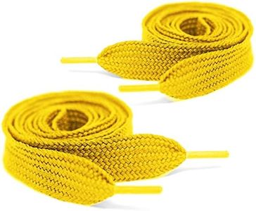 Mercury + Maia Thick Fat Shoe Laces for Sneakers - Chunky Jumbo Wide Shoelaces - Stay Tied - USA Made (40, GOLD)