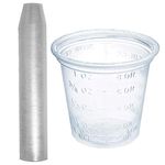 100 Graduated Medicine Cups - Plastic Disposable Measuring Cups - Non Sterile - 1oz, 8drams, 30ml, 30cc, 2tbsp. (100 Cups/Case)