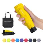 RUMBRELLA Mini Umbrella small UV Umbrella fast dry and Ultra Lightweight,bright yellow