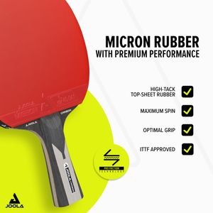 JOOLA Carbon X Pro Table Tennis Bat – Professional Ping Pong Paddle