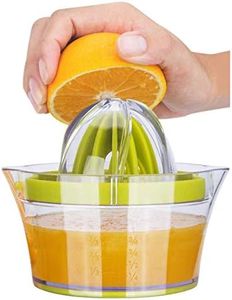 iheyfill 4 en 1 Exprimidor Zumo Manual, Exprimidor de Mano Portátil para Naranja Limón Lima y Cítricos, Separador de Yemas de Huevo con Recipiente de 400ml