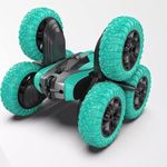 SHIPEASE Six Wheel Drive Distortion Remote Control Stunt Car Double Side 360 Degree Stunt Toy RC Car with Lights (Multicolor)