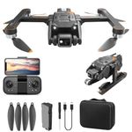 Drone with 4K Camera WiFi FPV 1080P HD Dual Camera Foldable RC Drone Altitude Hold Headless Mode Visual Positioning Auto Return App Control Multicolor