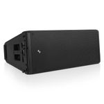 Sound Town ZETHUS Series Dual 10" Powered Line Array Speaker Module with Class-D Amplifier, DSP, for Lounge, Club, Bar, Theater, Restaurant, Church, Black(ZETHUS-A210PW)