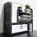 YGYQZ Small Bookshelf for Desktop S