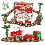 Prextex Kids Christmas Train Around The Tree Musical Christmas Train Set for Kids