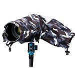 JJC Camera Rain Cover for Nikon Z7 Z6 D780 D850 D810 D800 D7500 D7200 D5600 D5500 Canon EOS 7D Mark II, 5DS R 850D 800D 760D 750D 90D 80D 77D 70D Sony A99II A77II Simliar Size Cameras Rain Sleeve