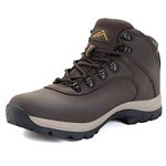 CC-Los Men's Waterproof Hiking Boots - Outdoor Walking Boots Work Boots Mid-Top Brown Size 6-13 Wide