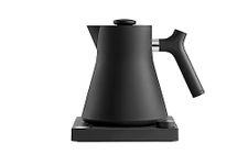 Fellow Corvo EKG Electric Tea Kettle - Electric Pour Over Coffee and Tea Pot - Electric Kettles for Boiling Water - Temperature Control and Built-In Timer - Matte Black - 0.9 Liter (220v, Type G Plug