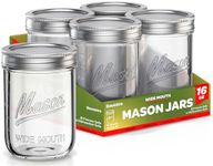 Ball Wide Mouth Mason Jars 16 oz [10 Pack] With mason jar lids and Bands, Ball mason jars 16 oz - For Canning, Fermenting, Pickling - Jar Decor - Microwave/Freeze/Dishwasher Safe + SEWANTA Jar Opener