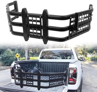 EZREXPM Upgraded Truck Bed Extender Fit for Ford Ranger 2019-2025 Aluminum Tailgate Extender, with Molle Panel and Flagpole Bracket