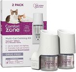 Comfort Zone MultiCat Calming Diffuser Kit, Cat Pheromone Spray, 2 Pack Diffuser Kit, New Formula (100540199)