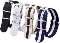 Ritche 20mm Military Ballistic Nylon Watch Strap Compatible with Citizen Eco-Drive Watch Strap Citizen Replacement Watch Bands for Men Women (4 Packs), Valentine's day gifts for him or her