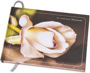 Global Printed Products Funeral Guest Book Flower 9"x7"