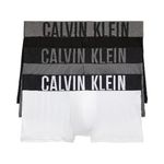 Calvin Klein Men's Intense Power Low Rise Trunk (3 Pack), Black, Grey Sky, White, Medium