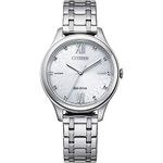 Citizen Women's Analog Quartz Watch with Stainless Steel Strap EM0500-73A