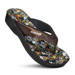 Aerosoft Womens Gliteratti Flip Flop, Adult, Anette Brown, 8