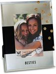 Girlfinds Pavilion Gift Company 75101 Besties Mirrored Photo Frame, 7x9"