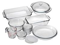 Anchor Hocking Oven Basics Glass Baking Dishes, Mixed, 15-piece