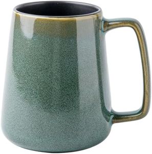 24 oz Ceramic Coffee Mug Large Milk Coffee Mug Tea Cup for Cocoa Cappuccino Latte Cereal Dishwasher Safe Microwave Safe (Green)