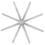 Westinghouse Lighting Widespan 254 cm Brushed Nickel Indoor Ceiling Fan With Remote Control and DC Motor