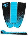 Creatures of Leisure Skim Traction/Arch Combo Pad, Skimboard Traction Pads, 10mm Ridged Arch, 3M Adhesive Backing, Black Fade Cyan