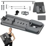 Lerpio 6 in 1 Pilates Board, Portable & Foldable Pilates Reformer Set with Yoga Sock, Multifunctional Pilates Reformer Board for Home Use and Gym Workout (Black)