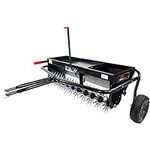 Brinly AS2-40BH-P Tow Behind Combination Aerator Spreader with Weight Tray, 40-Inch, Flat Black