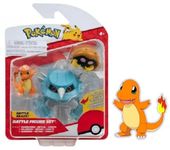 Pokemon Clip n Go Battle Feature Figure Multi-Pack Action Ready Pack Plus Bonus Sticker (Charmander, Metang and Kabuto)