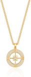 PEARLADA 18K Gold Cuban Chain Compa