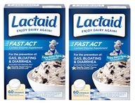Lactaid Fast Act Chewables Vanilla Twist, 60 tablets (Pack of 2)