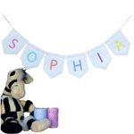 Personalised nursery bunting, name bunting, banner, child's room sign - choice of colours, pastel, rainbow