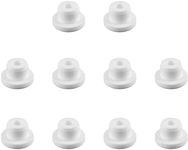 suiwotin 10pcs 0.67"/17mm White Hole Plug, White Tube Plugs, Flexible Hole Plug Cover Fit for 0.63"/16mm Hole