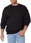 Hanes Men's Ultimate Heavyweight Fleece Sweatshirt, Black, Medium