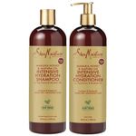 SheaMoisture Plus Size Shampoo and Conditioner Set, Manuka Honey and Mafura Oil, Shea Moisture Set, Hydrate and Replenish Shampoo and Conditioner, Curly Hair Products, 24 Fl Oz Ea