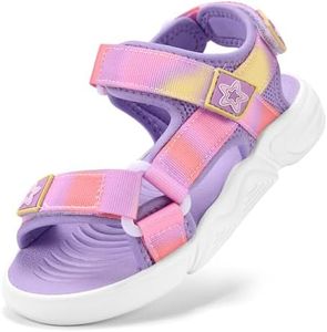 Stelle Boys Girls Sandals for Kids Athletic Sport Sandals Outdoor Open Toe Casual Summer Shoes for Toddler/Little/Big Kids(Sunset Glow,2ML)