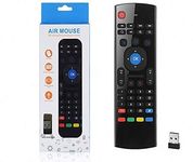 V88R 3 in 1 Universal Air Mouse Remote (Remote + Mouse + Keyboard) - 2.4 Ghz Wireless Connection, Intelligent Learning (IR) Air Fly Smart Remote for PC, Smart TV, Android TV Box