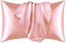 Silk Pillow Case for Hair & Facial Skin to prevent wrinkles Hidden Zipper Set Of 2pcs (Blush Pink)