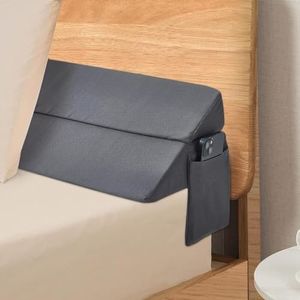 King Size(76"x10"x6") Bed Wedge Pillow-Foldable Headboard Pillow Gap Filler/Mattress Wedge Gap Close 0-6'' Fill headboard and Mattress