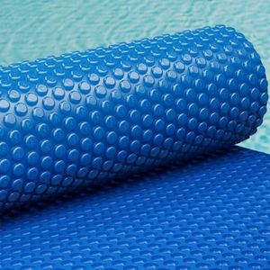 Aquabuddy Pool Cover Silver Blue 600 Micron 6.5x3m Swimming Pools Covers, Above Ground, Bubble Blanket Reel Rectangle Outdoor Blankets Heater Garden Water Summer