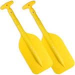 Telescoping Boat Paddle Collapsible Oar for Boat 21'' - 42'', Collapsible Paddle for Boat Kayaking Rafting Jet Ski Canoe Outdoor Kayak Water Sports and Safety Boat Accessories 2 Pack, Yellow