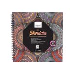 Brustro DIY Mandala Colouring Book | 9x9 inches, 160 GSM | 25 Perforated Sheets, Acid Free, Ideal for Color Pencil, Markers, Inks, Watercolour, Gouache, Fineliners.