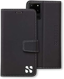 SafeSleeve EMF Protection Anti Radiation Samsung Galaxy Case: Samsung Galaxy S20 Ultra RFID EMF Blocking Wallet Cell Phone Case (Black)