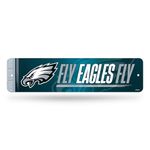 Rico Industries NFL Football Philadelphia Eagles Metal Street Sign 4" x 15" Home Décor - Bedroom - Office - Man Cave