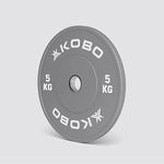 Kobo Bumper Plate/Colour Coded Rubber Olympic Weight Plate 5 Kg x 2 = 10 Kg (IMPORTED)