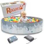 RUGUIES-Ball Pit for Baby- Baby Ball Pit- Kids' Ball Pits- Portable and Folding Ball Pool- Big Toddler Ball Pit- For indoor and Outdoor- Waterproof 48x12"/120x30cm (Balls not included) (SKY)