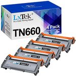 LxTek Compatible Toner Cartridge Replacement for Brother TN660 TN-660 TN630 TN-630 to use with HL-L2300D HL-L2380DW HL-L2340DW HL-L2320D MFC-L2740DW DCP-L2540DW Printer(4 Pack,Black), High Yield