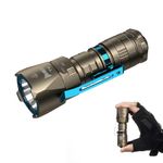 WUBEN T4 Flashlight Rechargeable, Mini Tactical Flashlight Military Grade 401M Long Throw, Small Flashlight with Tactical/Duty/Lock 3 Modes, EDC Flash Light for Police, Emergency and Daily Use